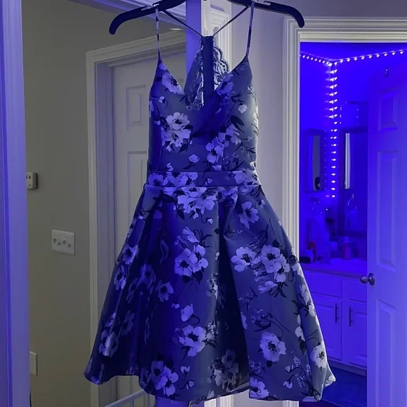 royal blue dresses at dillards Royal Blue Halter Cheap Short Homecoming Dresses Online, CM530 – SposaBridal main image 0